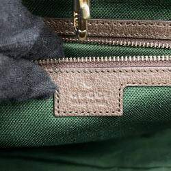 مملوكة مسبقًا Gucci Double G Medium Beige Brown PVC Leather Tote Bag