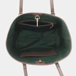 مملوكة مسبقًا Gucci Double G Medium Beige Brown PVC Leather Tote Bag