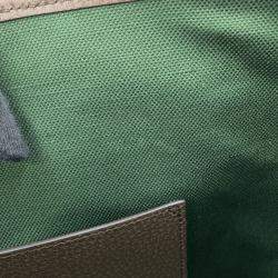 مملوكة مسبقًا Gucci Double G Medium Beige Brown PVC Leather Tote Bag