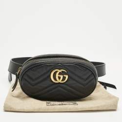 مملوكة مسبقًا حقيبة غوتشي حزام مارمونت GG  جلد ماتيلاس حمراء