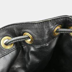 Pre Owned Gucci Black GG Bamboo Shoulder Bag