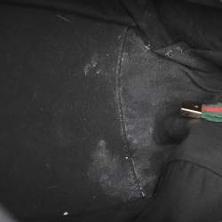 Pre Owned Gucci Black GG Nylon and Leather Princy Boston Bag