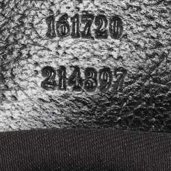 Pre Owned Gucci Black GG Nylon and Leather Princy Boston Bag