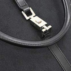 Pre Owned Gucci Black GG Jackie Handbag