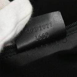 Pre Owned Gucci Black GG Jackie Handbag