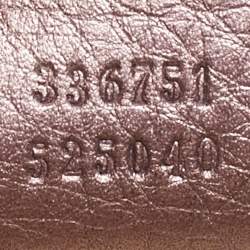 Pre Owned Gucci Metallic Purple Leather Small Soho Working Tote