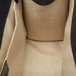 Pre Owned Gucci Navy Blue Guccissima Patent Leather Small Emily Chain Shoulder Bag