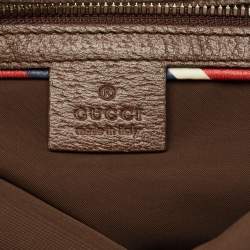 Pre Owned Gucci Brown/Beige GG Supreme Canvas Patchwork Drawstring Convertible Tote/Backpack