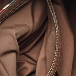Pre Owned Gucci Brown/Beige GG Supreme Canvas Patchwork Drawstring Convertible Tote/Backpack