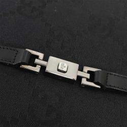 Pre Owned Gucci Black GG Jackie Handbag