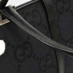 Pre Owned Gucci Black GG Jackie Handbag