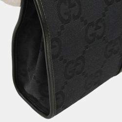 Pre Owned Gucci Black GG Jackie Handbag