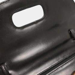 Pre Owned Gucci Black Bamboo 2way Handbag