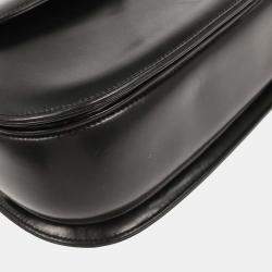 Pre Owned Gucci Black Bamboo 2way Handbag