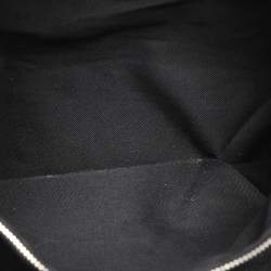 Pre Owned Gucci Black Soft GG Supreme Canvas and Leather Carry On Duffel Bag