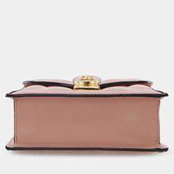 Pre Owned حقيبة يد علوية غوتشي جلد ماتلاسيه صغير وردي جي جي