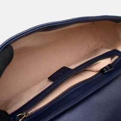Pre Owned Gucci Small Calfskin Torchon GG Marmont Shoulder Bag
