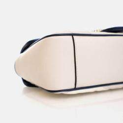 Pre Owned Gucci Small Calfskin Torchon GG Marmont Shoulder Bag