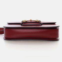 Pre Owned Gucci Small Calfskin Horsebit 1955 Shoulder Bag