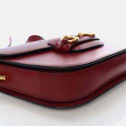 Pre Owned Gucci Small Calfskin Horsebit 1955 Shoulder Bag