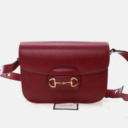 Pre Owned Gucci Small Calfskin Horsebit 1955 Shoulder Bag