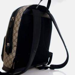 Pre Owned Gucci Medium Brown GG Supreme Eden Backpack