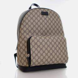 Pre Owned Gucci Medium Brown GG Supreme Eden Backpack
