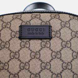 Pre Owned Gucci Medium Brown GG Supreme Eden Backpack