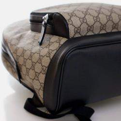 Pre Owned Gucci Medium Brown GG Supreme Eden Backpack