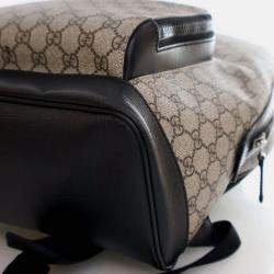 Pre Owned Gucci Medium Brown GG Supreme Eden Backpack