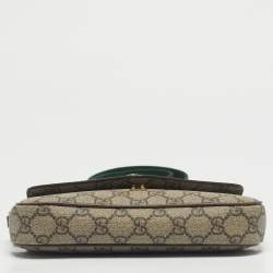 Pre Owned Gucci Beige GG Supreme Canvas Ophidia Pochette