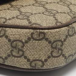 Pre Owned Gucci Beige GG Supreme Canvas Ophidia Pochette