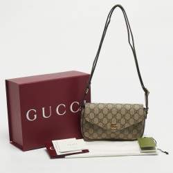 Pre Owned Gucci Beige GG Supreme Canvas Ophidia Pochette