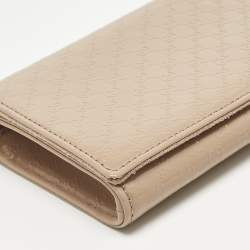 Pre Owned Gucci Rose Poudre Microguccissima Patent Leather Broadway Clutch