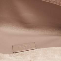 Pre Owned Gucci Rose Poudre Microguccissima Patent Leather Broadway Clutch