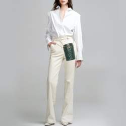 Pre Owned Gucci Green Quilted Leather Trapuntata Convertible Belt Bag