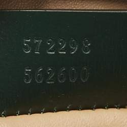 Pre Owned Gucci Green Quilted Leather Trapuntata Convertible Belt Bag