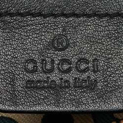 Pre Owned Gucci Black Guccissima Leather Babouska Heart Hobo
