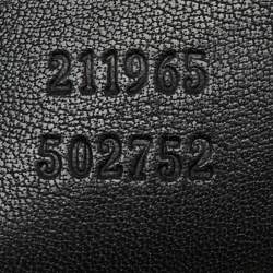 Pre Owned Gucci Black Guccissima Leather Babouska Heart Hobo