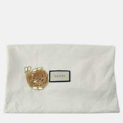 Pre Owned Gucci Green Mini Patent Sylvie 1969 Top Handle Bag