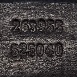 Pre Owned Gucci Black Leather Snaffle Bit Medium Shoulder Bag