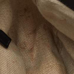 Pre Owned Gucci Black Leather Snaffle Bit Medium Shoulder Bag