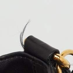 Pre Owned Gucci Black Leather Snaffle Bit Medium Shoulder Bag