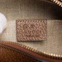 Pre Owned Gucci Beige Brown GG Canvas Bree Crossbody