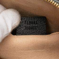 Pre Owned Gucci Black Small Calfskin Ophidia Dome Crossbody