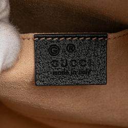 Pre Owned Gucci Black Small Calfskin Ophidia Dome Crossbody