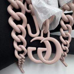 Pre Owned Gucci GG Marmont Matelasse Super Mini Light Pink Leather Bag