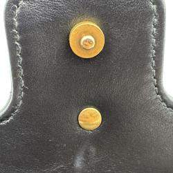 Pre Owned Gucci black Matelasse Leather Super Mini GG Marmont Shoulder Bag