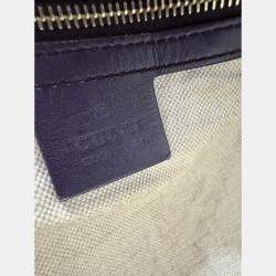 Pre Owned Gucci Vintage GG Monogram Boston Beige/Purple Bag