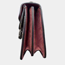 Pre Owned Gucci Rose/Beige GG Supreme Canvas and Suede Small Dionysus Blooms Shoulder Bag